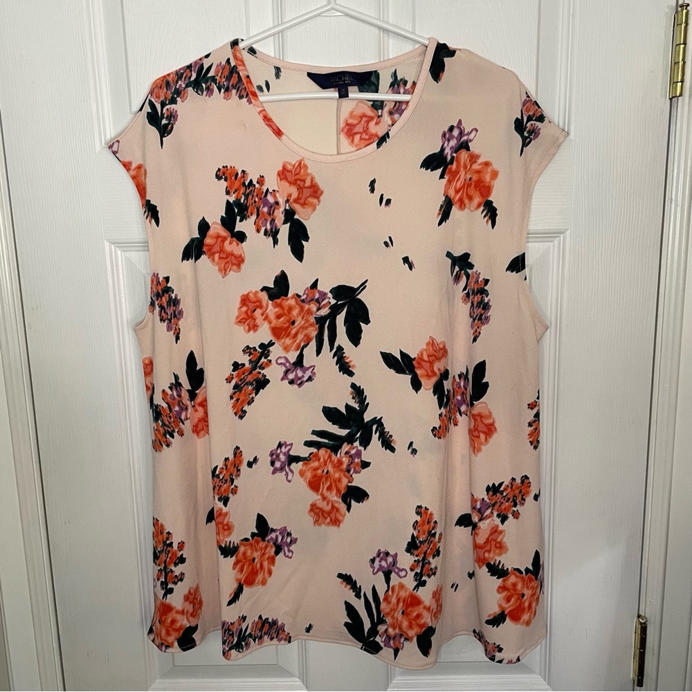 Rachel Roy floral top 1X